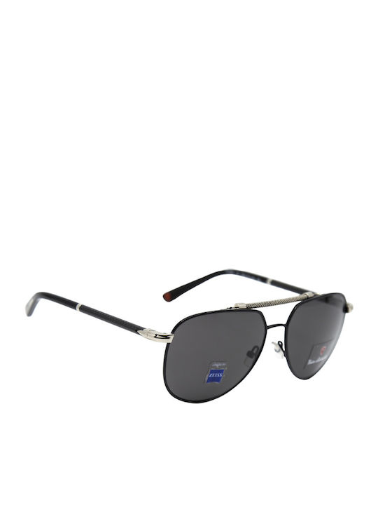 Tonino Lamborghini Men's Sunglasses with Black Metal Frame TL554 03