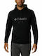 Columbia Herren Sweatshirt mit Kapuze und Taschen Schwarz