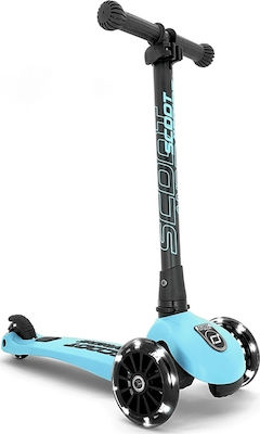 Scoot & Ride Kids Scooter Foldable Highwaykick 3 3-Wheel for 3-6 Years Light Blue