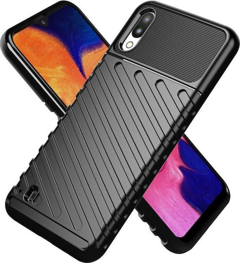 Hurtel Anti Shock Back Cover Plastic Black (Galaxy A10)