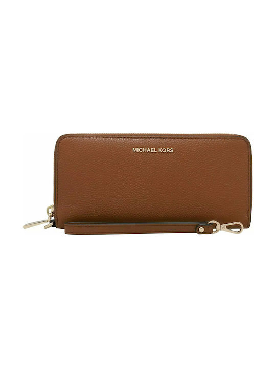 Michael Kors Continental Large Leather Women's Wallet Tabac Brown