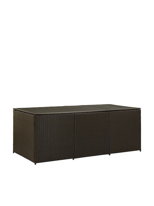 vidaXL Outdoor Storage Box Brown L180xW70xH95cm