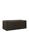 vidaXL Cutie de depozitare pentru exterior Rattan Maro L180xW70xH95buc