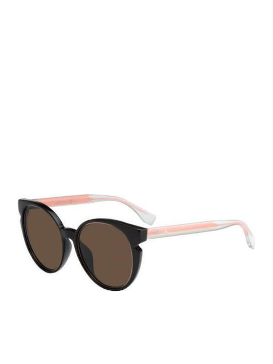 Fendi Γυαλιά Ηλίου Μαύρα με Mixed Σκελετό Fendi Γυαλιά Ηλίου Μαύρα με Mixed Σκελετό