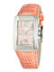 Chronotech Women's Watch with Orange Leather Strap