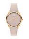 Breeze Playdate Watch with Leather Strap Pink