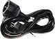 Adeleq Extension Cable Cord 3 x 1.5mm²/15m Black