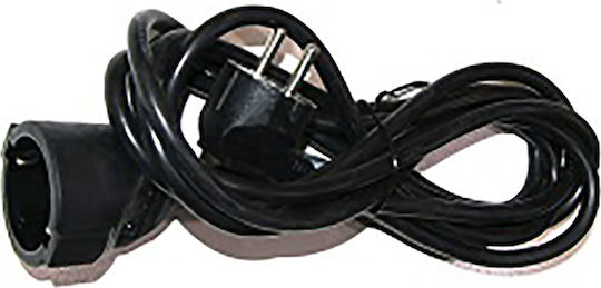Adeleq Extension Cable Cord 3 x 1.5mm²/5m Black