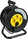 VK Lighting Extension Reel Cord 3 x 1.5mm²/25m Black