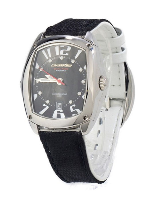 Chronotech Uhr mit Weiß Kautschukarmband CT7696...