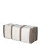 Homeplast Außenlagerbox Bold Kunststoff 300Es Beige / White L138xB54xH57cm