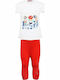 Energiers Kids Summer Set With Leggings 2pcs White