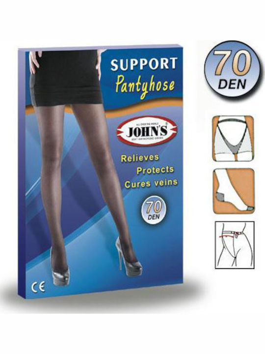 Johns 70DEN Black Maternity Tights