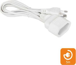 Com Extension Cable Cord 2 x 0.75mm²/5m White