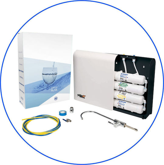Aqua Filter Excito-St Wasserfiltrationssystem Unter der Spüle / Zentrale Versorgung Durchmesser ½" mit Wasserhahn & Ersatzfilter