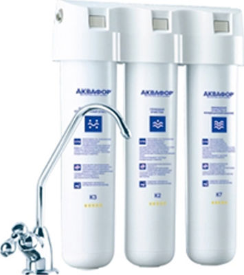 Aquaphor Crystal M Wasserfiltrationssystem Unter der Spüle mit Wasserhahn & Ersatzfilter