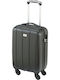 Princess Traveller Canberra Kabinenreisekoffer Hartschalen Schwarz mit 4 Räder Höhe 55cm