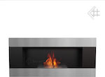 Kratki Delta 2 Horizontal Tuv Indoor Wall Mounted Bioethanol Fireplace Black 90x14.7x40cm