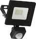 Bormann BLF1500 Προβολέας LED 10W Φυσικό Λευκό 4000K με Αισθητήρα Κίνησης