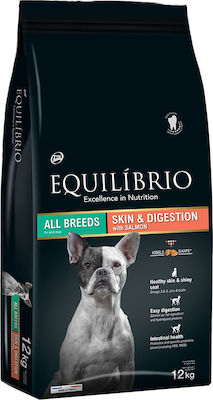 Equilibrio Skin & Digestion 12kg Trockenfutter für erwachsene Hunde mit Lachs