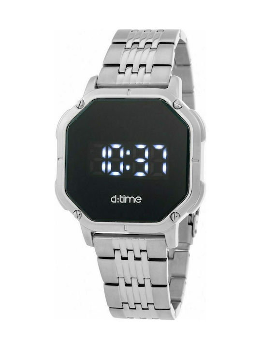 Daniel Klein Digital Uhr Batterie mit Silber Metallarmband DK.1.12334-1