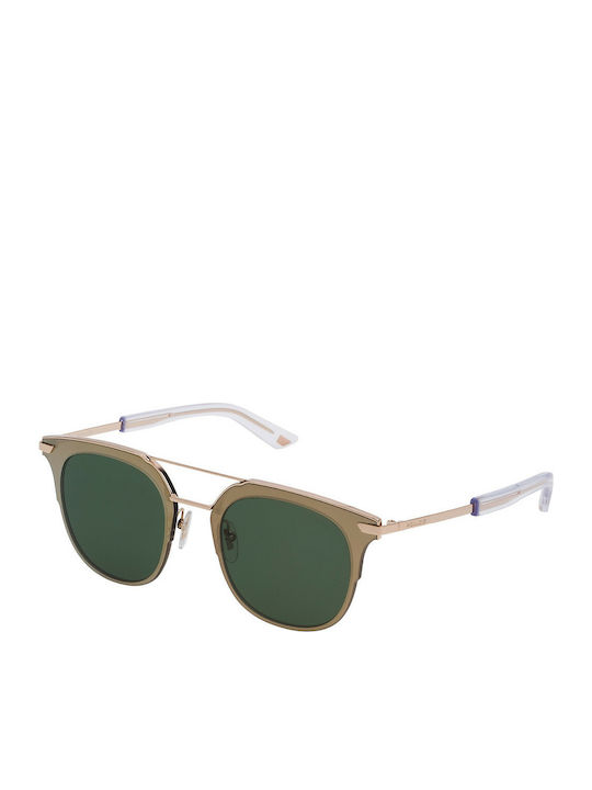 Police Sunglasses with Brown Frame and Green Lens SPL584 0300