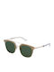 Police Sunglasses with Brown Frame and Green Lens SPL584 0300