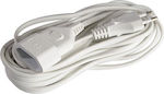 Extension Cable Cord 2 x 0.75mm²/5m White