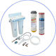 Aqua Pure 2-Stage Under Sink / Central Supply Water Filter System Apduc 14 Pro with Faucet , ½" Inlet/Outlet, with 10" Replacement Filter Aqua Filter FCPRA-C & Aqua Pure APCYL 0.5μm