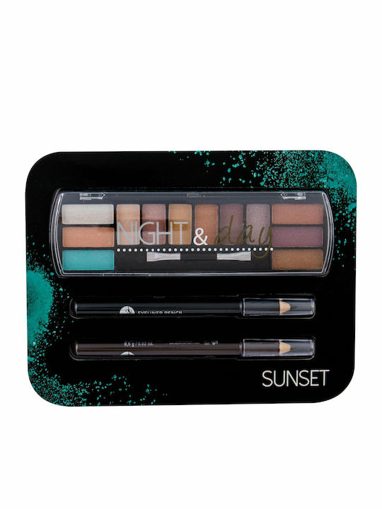 2K Night & Day Make-up-Paletten und Sets für die Augen Sunset 3 Stück 2K Night & Day Make-up-Paletten und Sets für die Augen Sunset 3 Stück