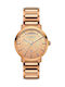 Breeze Superfect Watch with Pink Gold Metal Bracelet