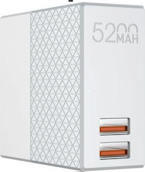 Ldnio PA606 5200mAh White