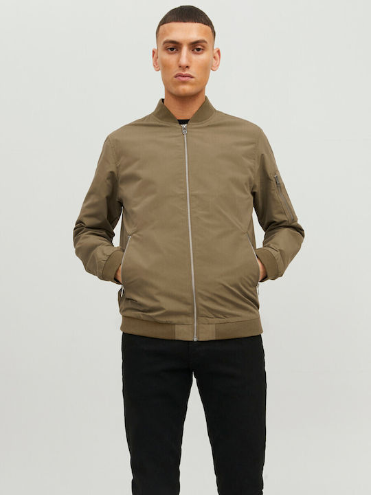 Jack & Jones Men's Bomber Jacket Dusky Green