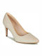 Laina Rae Leder Pumps mit Stiletto-Absatz Beige