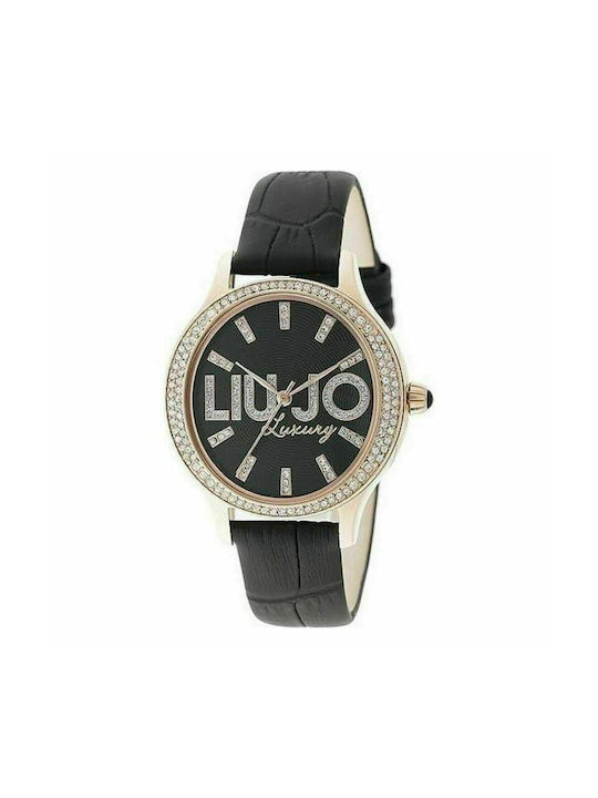 Liu Jo Watch with Black Leather Strap TLJ766