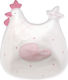 Fylliana Easter Basket Chicken Polyresin White 6x18x18cm