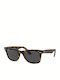 Ray Ban Wayfarer Sunglasses with Brown Tartaruga Plastic Frame and Black Lens RB2140 1292B1