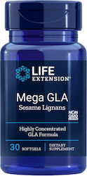 Life Extension Mega GLA with Sesame Lignans Рибено масло 30 капси