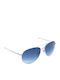Furla Unisex Sunglasses with Silver Metal Frame 4182G 0528