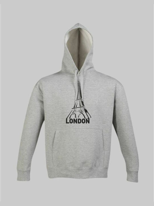 London hoodie - GREY MELANGE