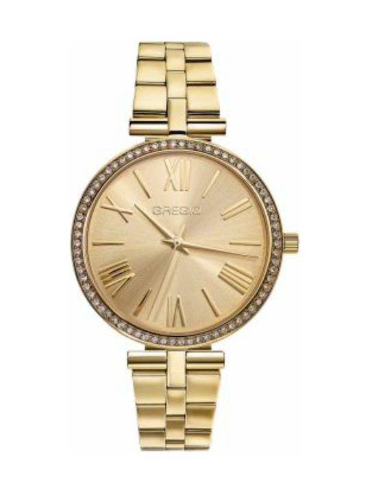 Gregio Gisele Watch with Gold Metal Bracelet