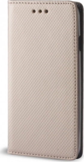 Forcell Smart Magnet Synthetic Leather Book Gold iPhone X / Xs