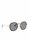 Dolce & Gabbana Damen Sonnenbrille mit Mehrfarbig Metall Gestell und Schwarz Linse DG2243 1298P2