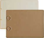 Wishbook A4 , coperți din lemn, 24 de coli kraft, 300g