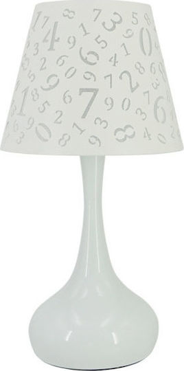 Marhome Ceramic Table Lamp with White Shade and Base