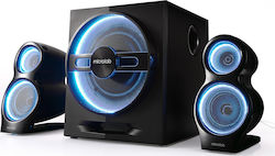 Microlab Τ10 2.1 με Ισχύ 56W Μαύρα Microlab Τ10 2.1 με Ισχύ 56W Μαύρα