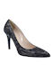 Leder Pumps Schwarze