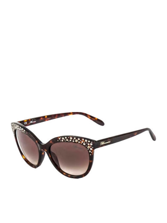 Blumarine Women's Sunglasses with Brown Tartaruga Plastic Frame 623S 0743
