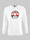 Super Mario Pilz Sweatshirt - WEISS