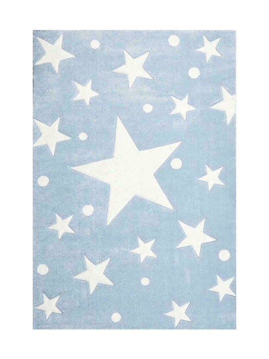 Alexander Carpets Παιδικό Χαλί Αστέρια 80x150cm Πάχους 10mm Breeze Stars Cream Blue